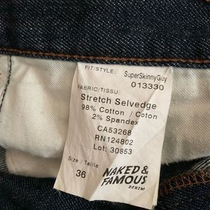 Naked and famous Stretch Selvedge